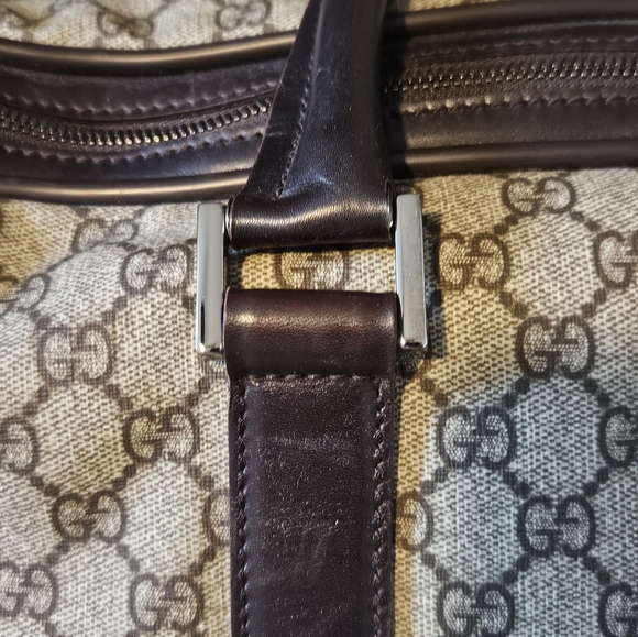 Unisex Gucci Supreme Monogram duffle  travel bag - Picture 4 of 12